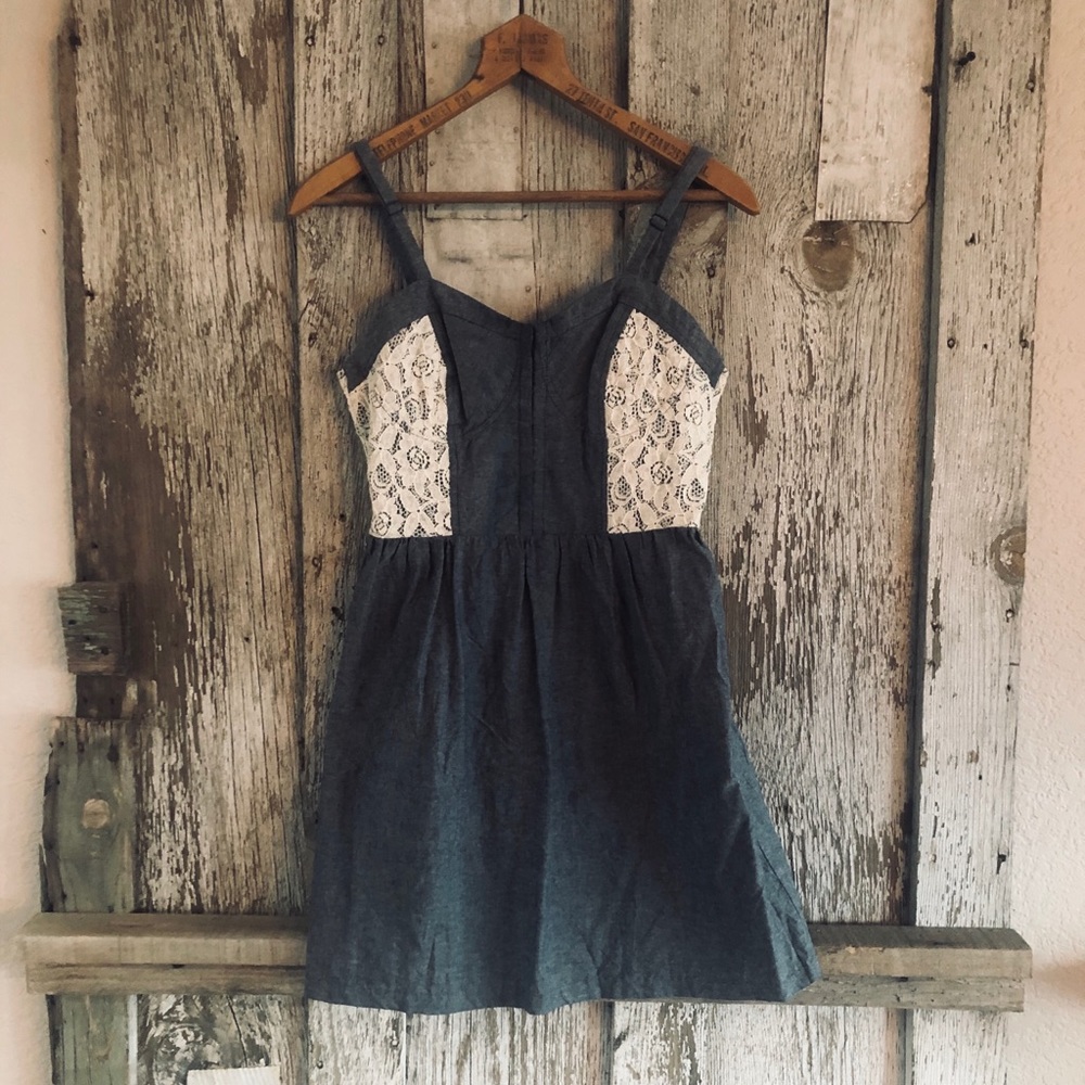 Denim & Lace Dress